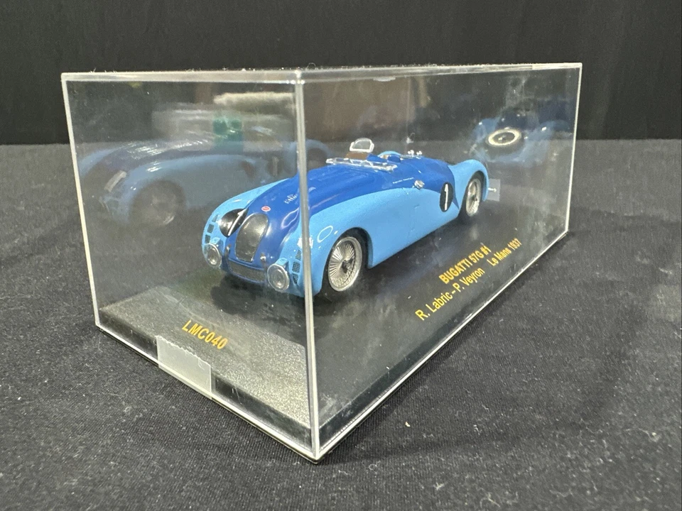 Ixo 1/43 Bugatti 57G #1 Le Mans 1937 Labric Veyron fundido a presión A937 azul Foto 2 de 4