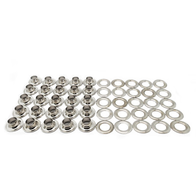 C.S. Osborne 25 Sets Nickel Grommets & Plain Washers #N1-4 (1/2'' Hole) 