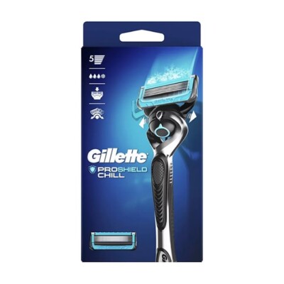 Gillette ProShield Chill Herren Rasierer + 2 Rasierklingen in OVP I NEU