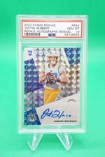 2020 Mosaic Rookie Autographs Mosaic #4 Justin Herbert PSA 10 GEM MINT R6220J