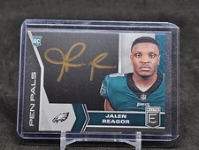 Jalen Reagor 2020 NFL Donruss Elite rookie pen pal Gold Ink auto card Eagles