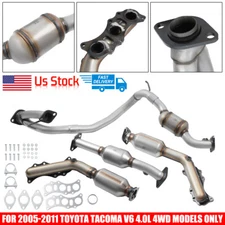 For 2005-2011 Toyota Tacoma V6 4.0L 4Pcs Catalytic Converters (4WD MODEL ONLY)
