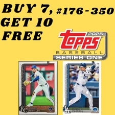 2025 Topps Series 1 Base Common Singles U-Pick! COMPLETE YOUR SET! #176-350