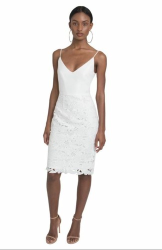 NUEVO VESTIDO NEGRO HALO JEVETTE FLORAL BORDADO ENCAJE 9552360 TALLA 6 $375.00 - Imagen 8 de 11