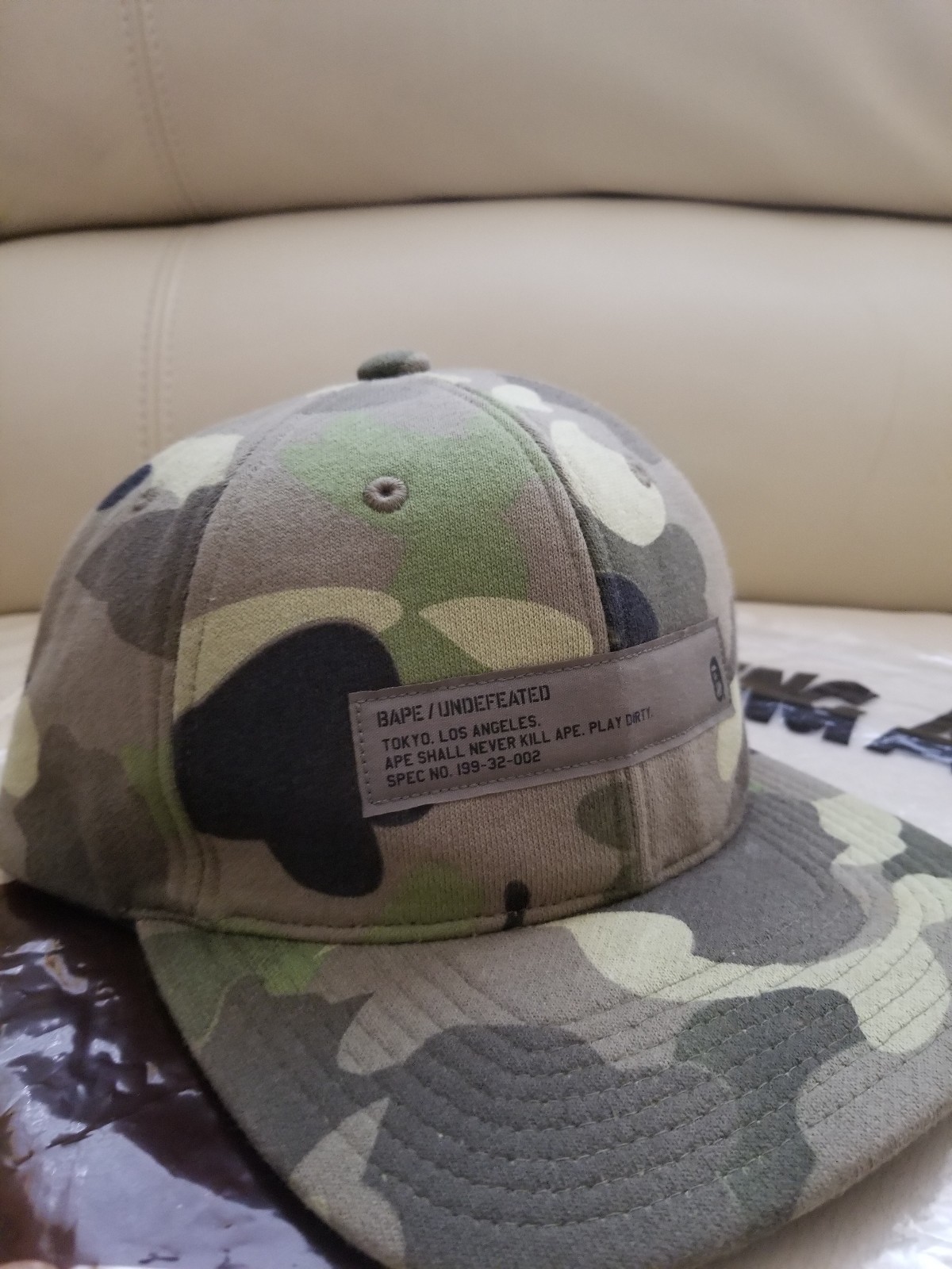 bape x undefeated hat