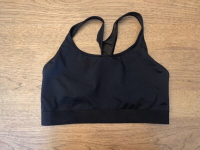 Victoria's Secret Sport Smooth Black Logo LARGE  The Player Sport Bra VS