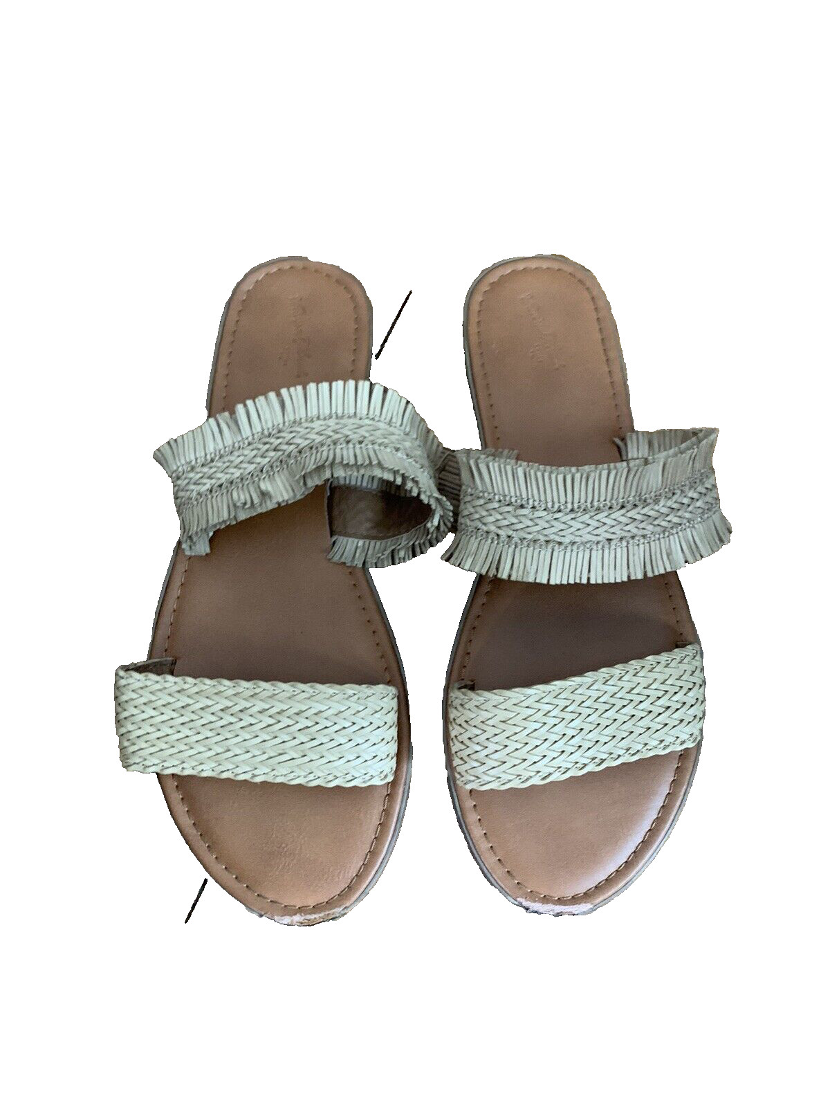 Universal Thread Double Strap Woven Flat Sandal s… - image 1