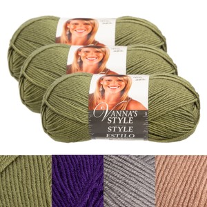 3pk-Lion-Brand-Vanna-039-s-Style-100-Acrylic-Yarn-Light-3-Knit-Crochet-Skeins-Soft