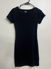 Wild Fable Women’s Small Black Body Con Dress With Back Cinch Detail Size Small