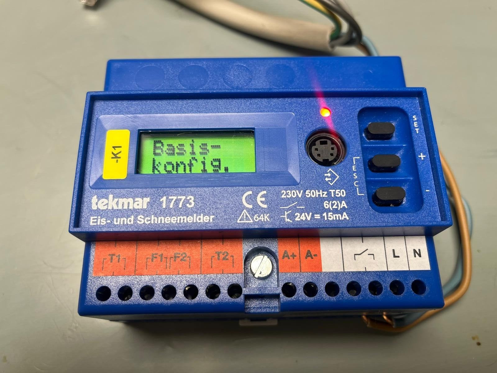 Tekmar 1773, detector de hielo y nieve