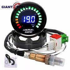 2 52mm Digital Air Fuel Ratio Gauge Volmeter With Narrowband O2 Oxygen Sensor