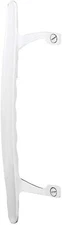 C 1196 65/8 In. White Painted Diecast Sliding Patio Door Pull Handle single Pac