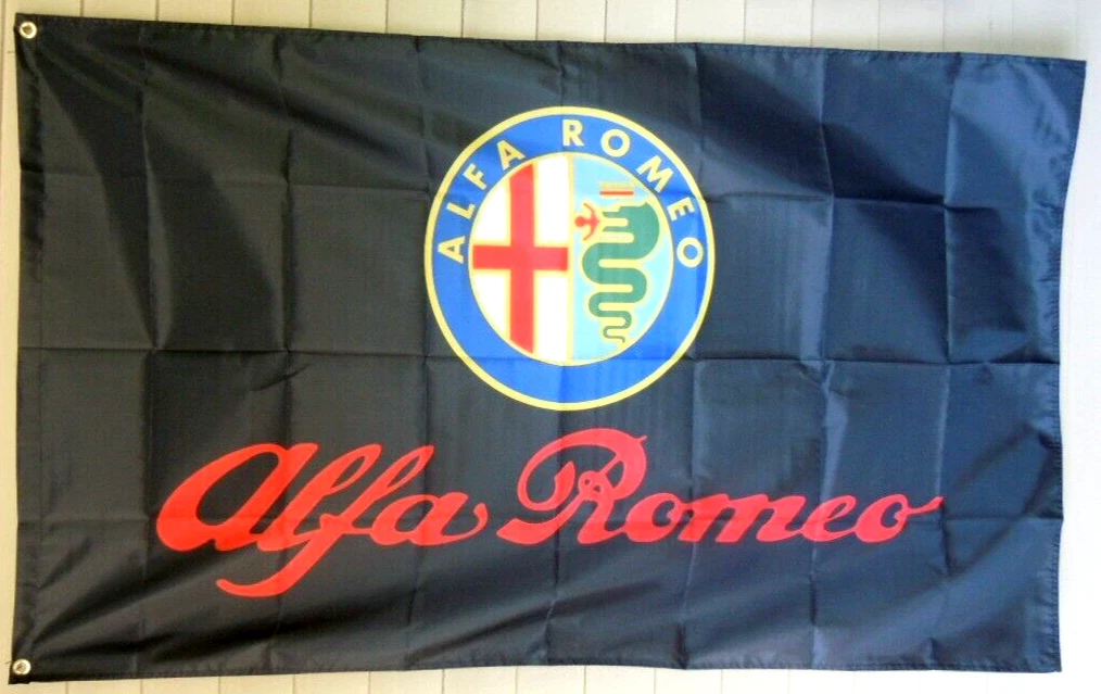 Drapeau du concessionnaire - Alfa Romeo - Red Alfa Romeo dealer flag
