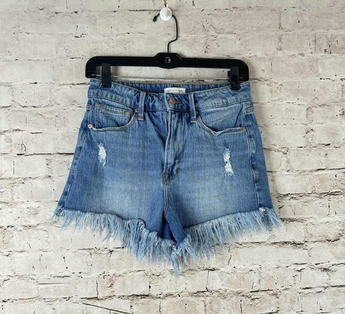 GOOD ENOUGH Short Pant's サイズXL 裏原 希少 Good American Women's 4 / 27 Bombshell Short Chewed Pockets