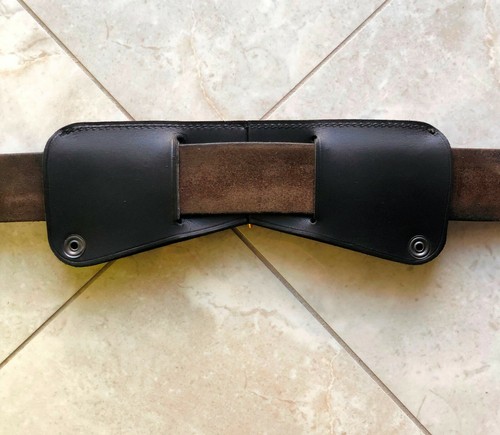 Echt Leder 15 Schuss Patronenhalter Etui Munition Schieber mit Druckknöpfen - Bild 3 von 7