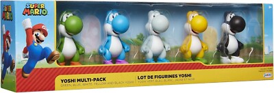 Licensed NINTENDO SUPER MARIO YOSHI Multi-pack 5 Pack Collectible Game Figures