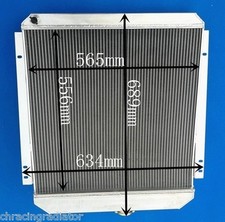 Custom Universal Aluminum Radiator Oversize 27.1wide 24.9high 6.89 Thick