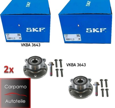 2x SKF Radlager Satz VKBA 3643 Radnabe VW Caddy 3 Touran Passat 3C Golf 5 6 Eos