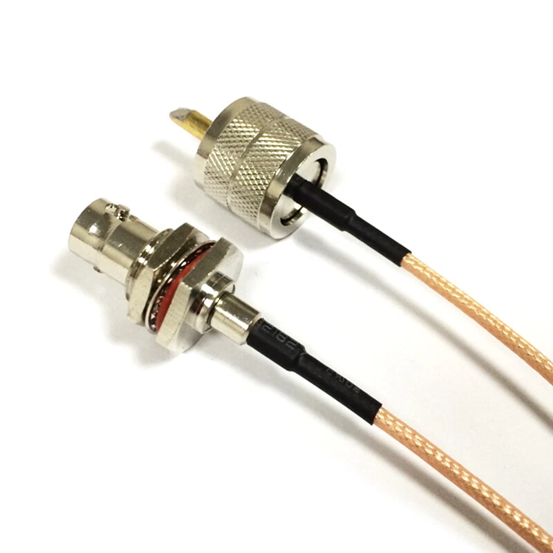 BNC female to UHF male pigtail cable RG316 15cm 6" for ham radio CCTV NEW - Image 3 of 3