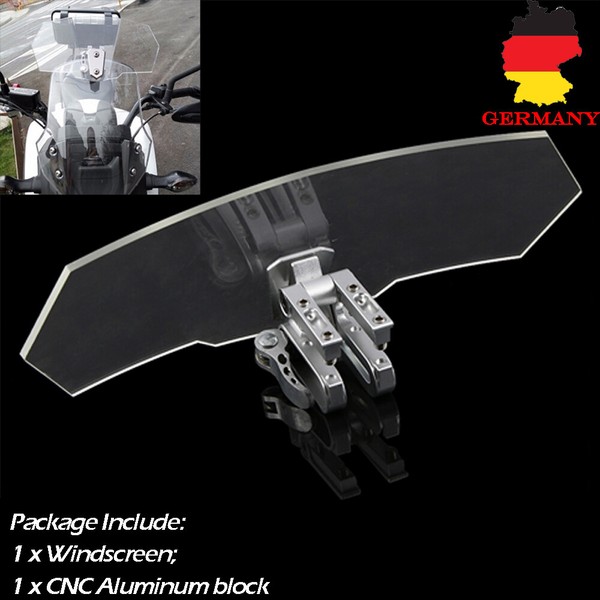 Einstellbare Pro Windschutzscheibe Spoiler Windabweiser Windschild FüR Motorrad-image