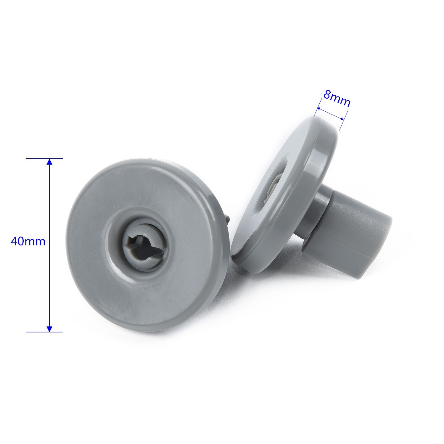 Lower Basket Wheels for AEG Favorit Zanussi Privileg Dishwashers (Set