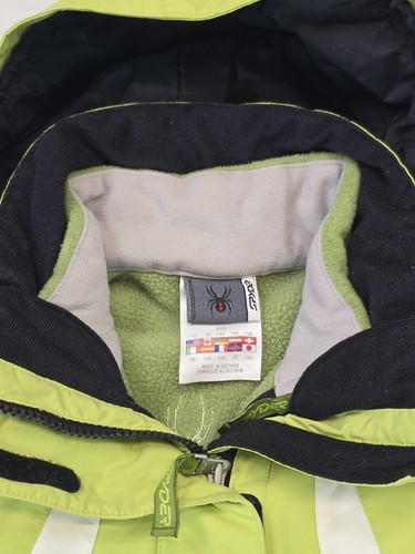 Spyder Green Insulated Ski Jacket Coat W/ Removable Fleece Liner Kid's Size 10 - Picture 8 of 20