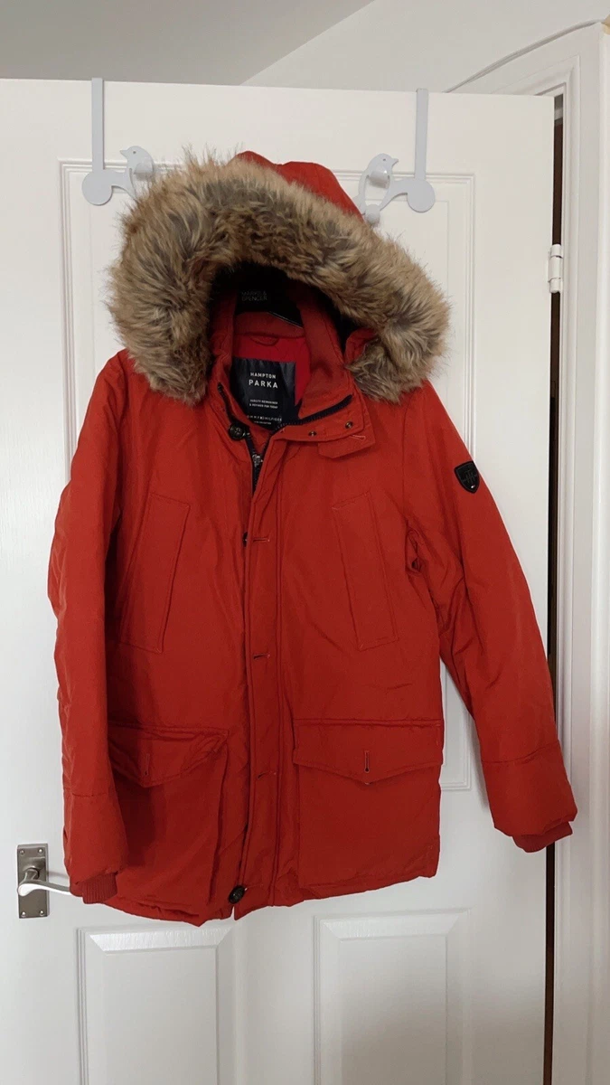 Tommy Hilfiger Hampton Orange bomber jacket mens coat size M
