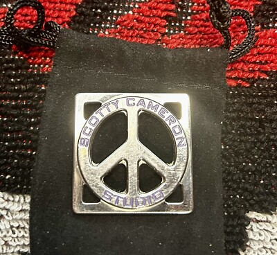 Scotty Cameron Peace Square Ball Marker Studio Golf Purple Heavy