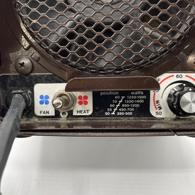 Vintage Pelonis Safe-T-Furnace 1500W The Original Portable Space Heater  Brown | eBay