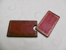 CARNET BAL/SEMAINIER ANCIEN EN CUIR AVEC SON ÉTUI - XVIIIème (LUNDY, MARDY ETC)