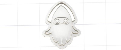 3D Printed Cookie Cutter Inspired by Super Mario Bros Blooper Squid