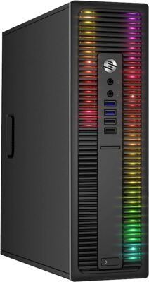 HP RGB GAMING DESKTOP COMPUTER PC INTEL i5 GEFORCE 730 16GB 2TB HD WIFI WIN 11