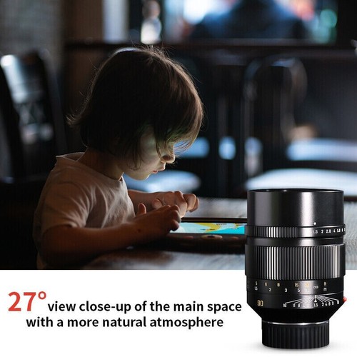Lente manual de fotograma completo de gran apertura ZHONGYI 90 mm F1.5 para cámara de montaje Nikon Z - Imagen 5 de 13