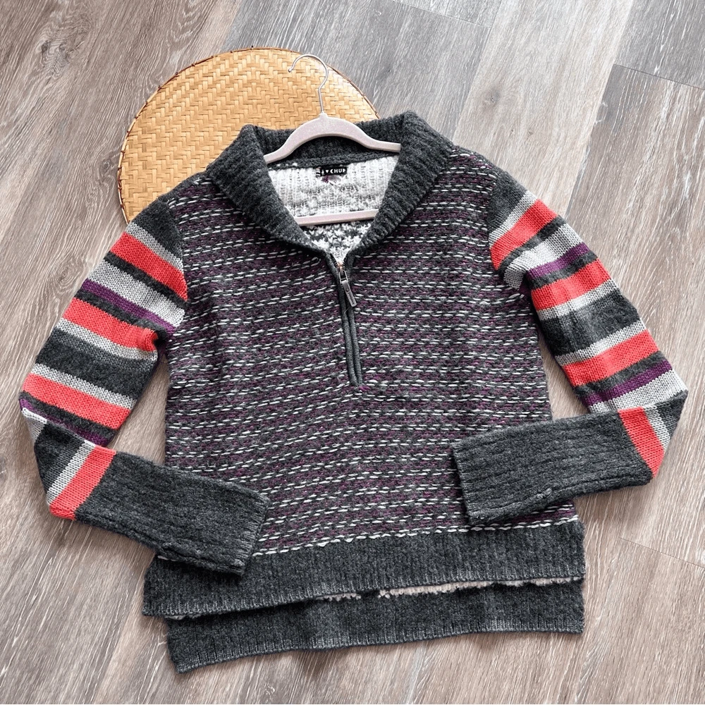 smartwool chup potlach wool quarter zip sweater