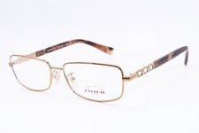 NEW COACH HC 5110B 9331 GOLD HAVANA CRYSTALS AUTHENTIC FRAMES EYEGLASSES 54-15