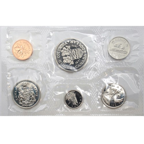 1971 Canada Prooflike Uncirculated Set of coins - Bild 1 von 2