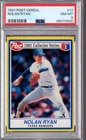 1991 Post Cereal NOLAN RYAN Collector Series HOF Rangers #17 PSA 8