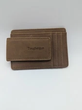 Toughergun Leather Clip Wallet Brown