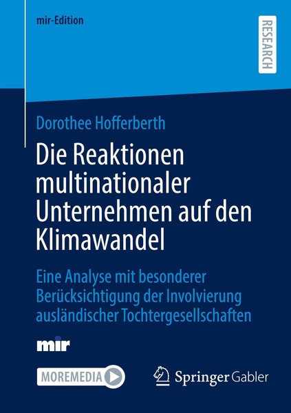 Die Reaktionen Multinationaler Unternehmen Auf Den Klimawandel Dorothee Hofferbe-image