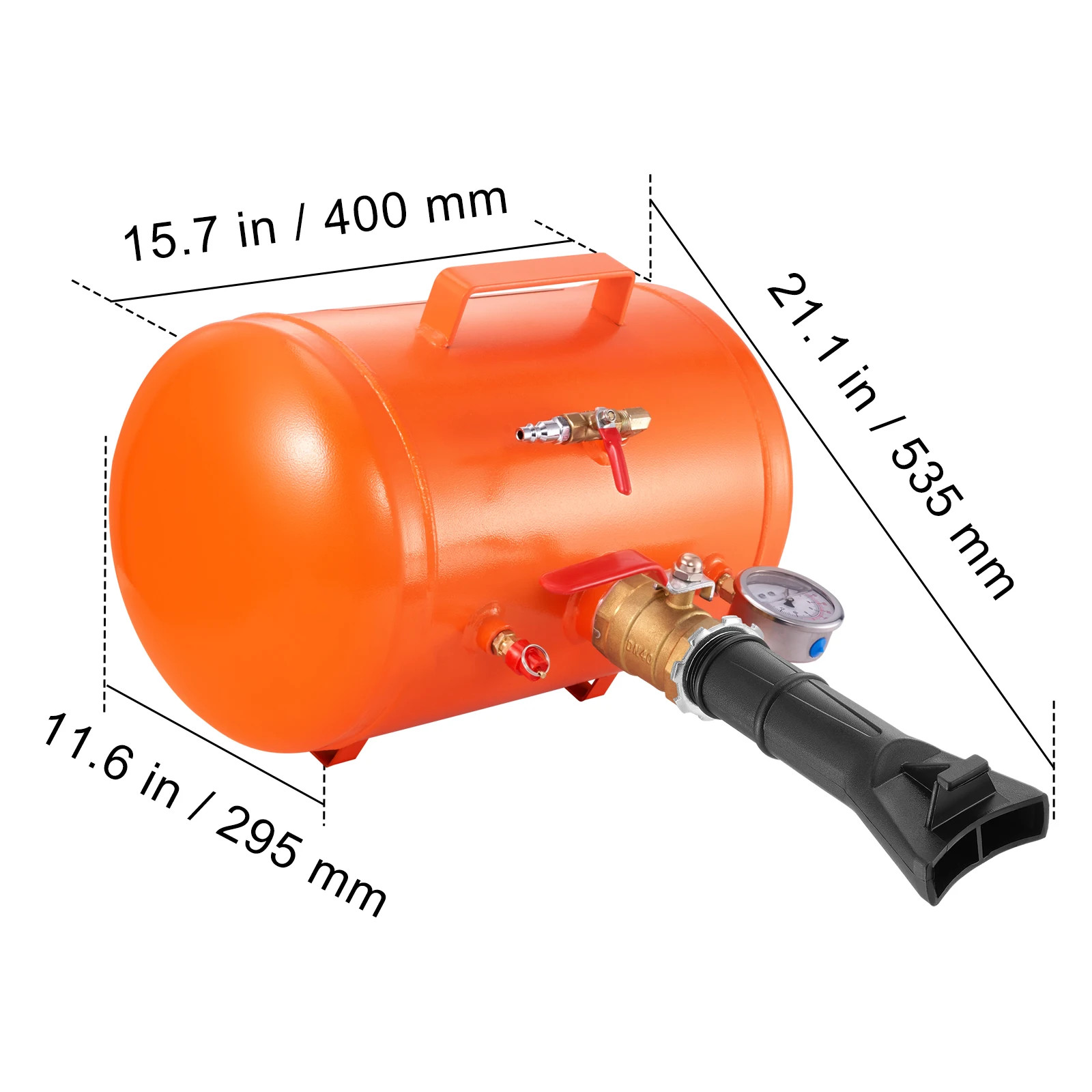 Tire Bead Blaster 5 Gallon/19L Pressure Gauge&Handle 145 PSI