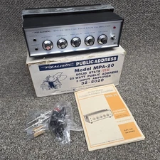 Vintage 70's Realistic MpA-20 Amplifier New Oldstock In Open Box