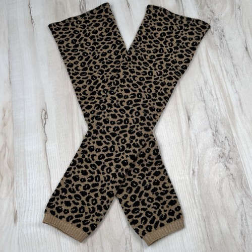 GRISHKO Pair Womens ONE SIZE Cheetah Leopard Print Full-Length LEG WARMERS USA