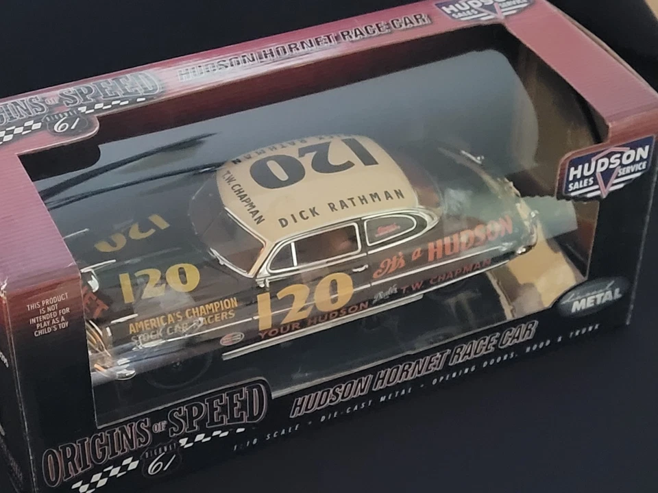Dick Rathman #120 Hudson Hornet, Highway 61 Origins Of Speed 1:18 NASCAR Diecast - Image 2 of 4