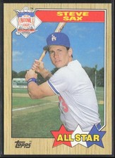 1987 Topps Steve Sax Los Angeles Dodgers #596