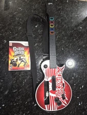Guitar Hero Aerosmith Red Octane Gibson Guitar Nintendo Wii w World Tour Game