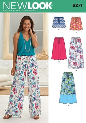 Simplicity Creative Patterns Look 6271 Misses' Skirt in Three Lengths and Pants