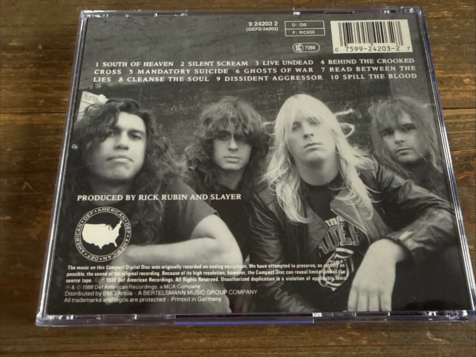 SLAYER “South of Heaven” 1.Press 1988• EXODUS / TESTAMENT / EXHORDER / METALLICA - Bild 2 von 4