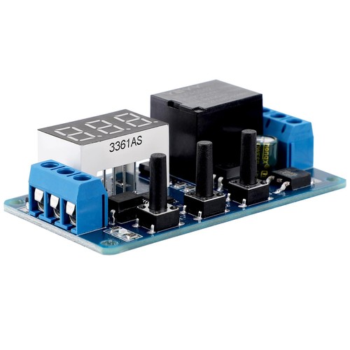 12 Volt Timer Relay, 0.1s to 999min 50mA 4-Mode On-Off Automotive Digital Del... - Picture 6 of 7