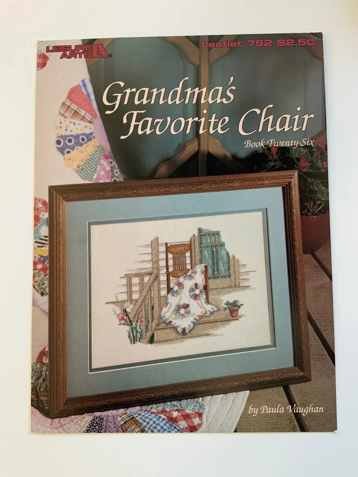 Lot Of 6 Cross Stitch Leisure Arts Paula Vaughan Patterns Floral Basket Themes - Image 2 of 4