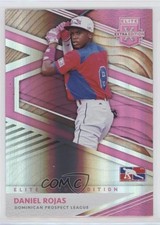 2020 Panini Elite Extra Edition Dominican Prospect League Pink Daniel Rojas n1u